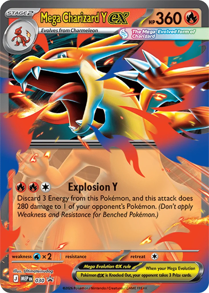 Carta Mega Charizard Y ex do Pokémon TCG